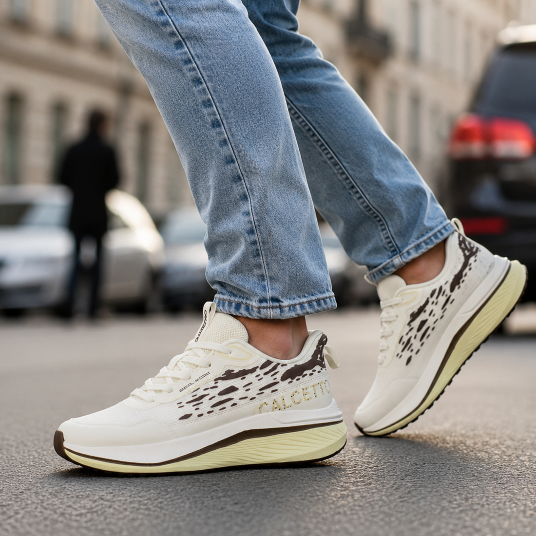 Light Weight CLT-1064_O BEIGE BROWN Running Shoes