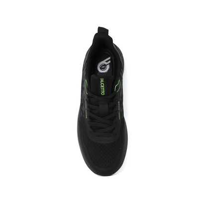 Light Weight CLT-1064_O BLACK LIME Running Shoes